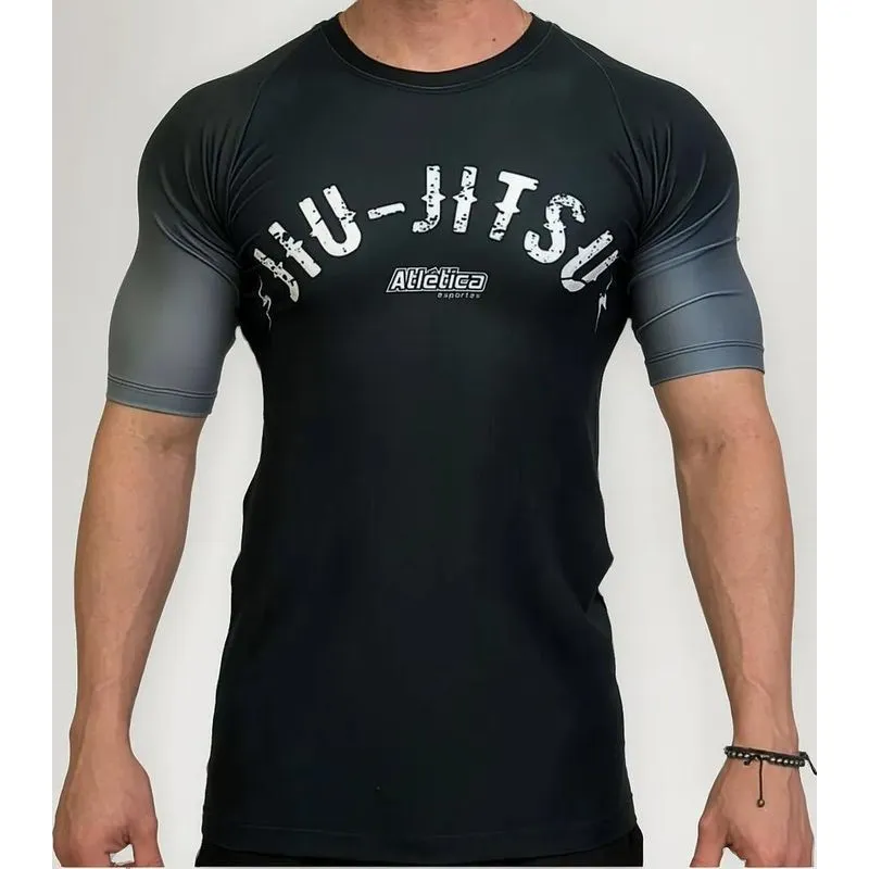 5x Rash Guard Jiujitsu Manga Curta Atlética Esportes