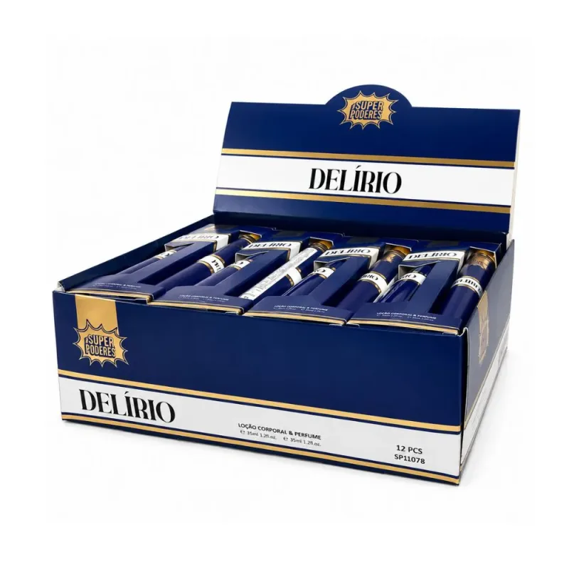Box c/12 Kit Loção Corporal e Perfume Delírio Super Poderes