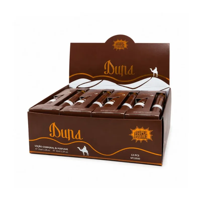 Box c/12 Kit Loção Corporal e Perfume Duna Super Poderes