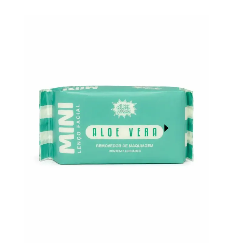 Mini Lenço Facial Aloe Vera Super Poderes