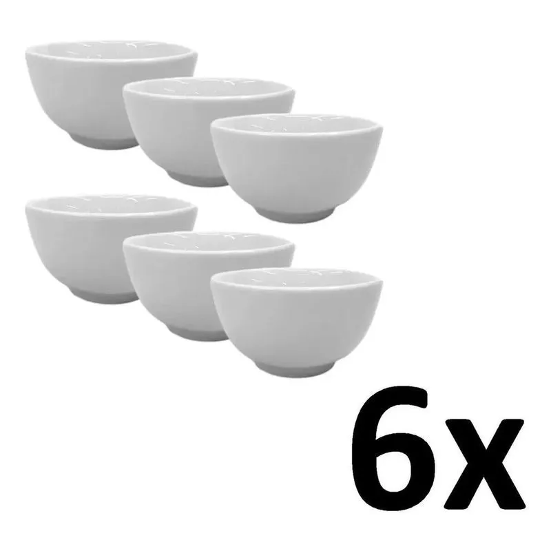 2x 6 Tigela Cumbuca Japonesa Bowl 300ml Porcelana Açai Caldo