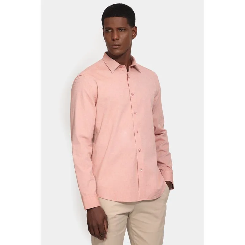 Camisa Manga Longa Slim Oxfordine Telha - M