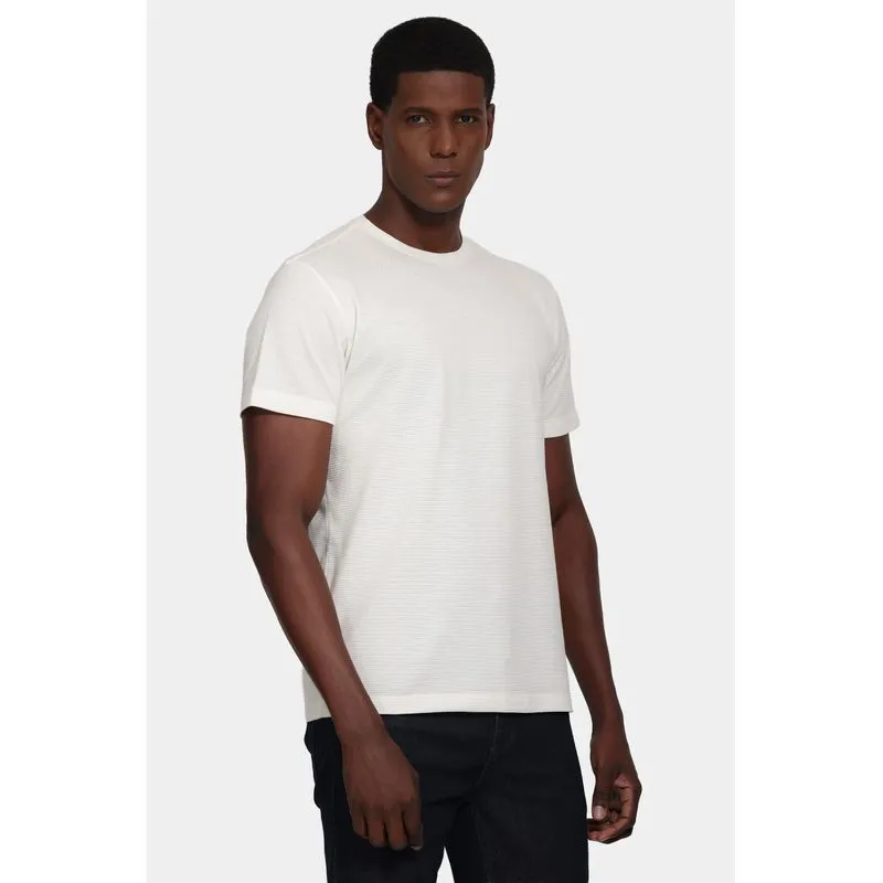 Camiseta Manga Curta Malha Lisboa Off White - G