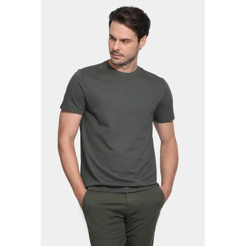 Camiseta Manga Curta Malha Lisboa Verde Bandeira - GG