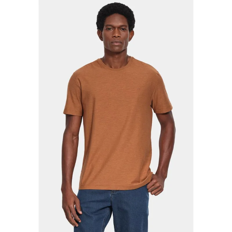 Camiseta Manga Curta Piquet Flame Madeira - XGG