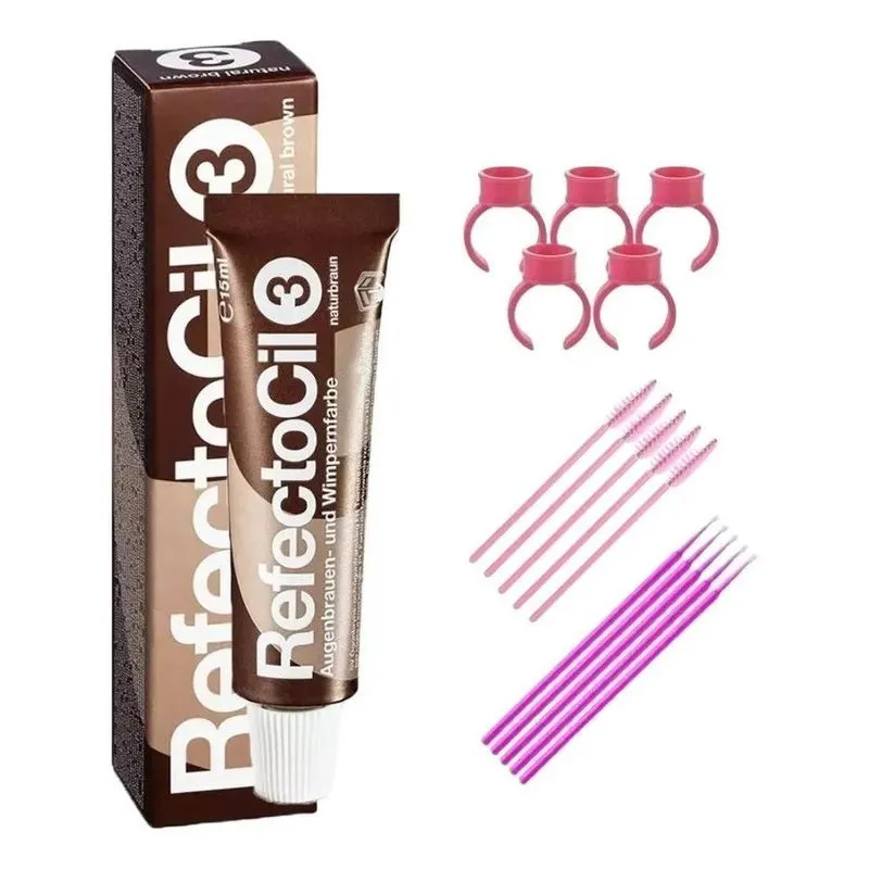 3x Tinta Sobrancelhas Refectocil Castanho Natural N 3 15ml