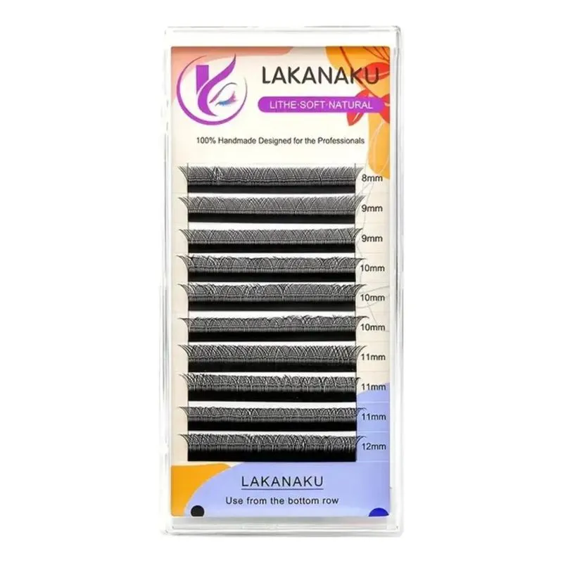 10x Cílios Y Lakanaku Volume Brasileiro Mix E Tamanho Único