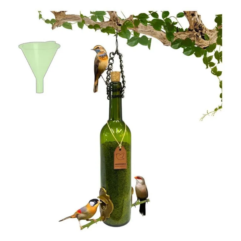 Comedouro Automático Portodocanto 750ml Para Aves Verde-mus