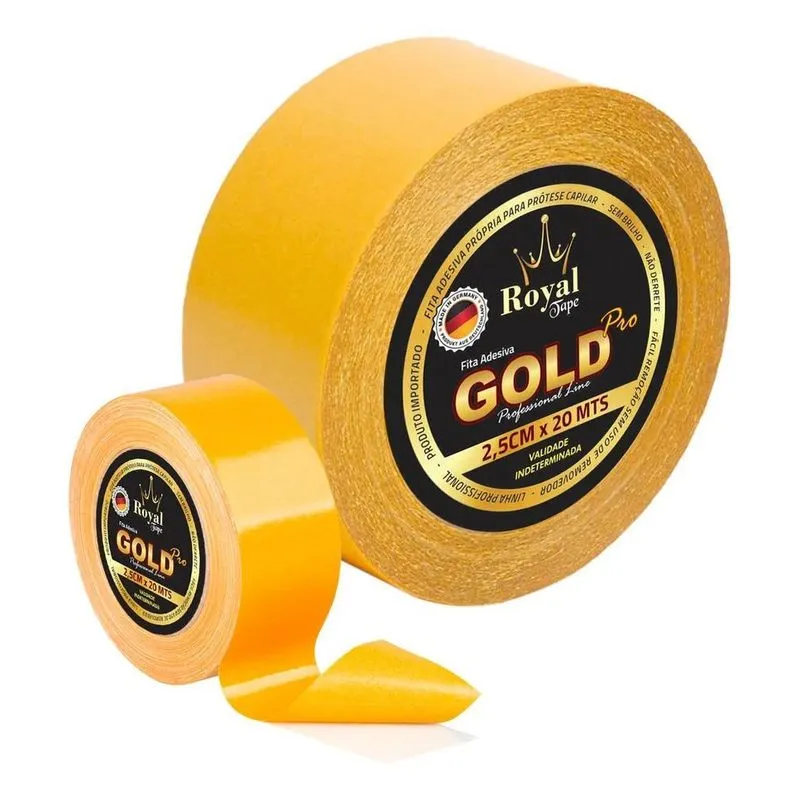 Fita Dupla Face Royal Tape 20mts 2,5cm Prótese Capilar