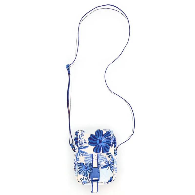 Bolsa Transversal Farm Fervo Hibisco do Mar Azul 78336732 UNICO