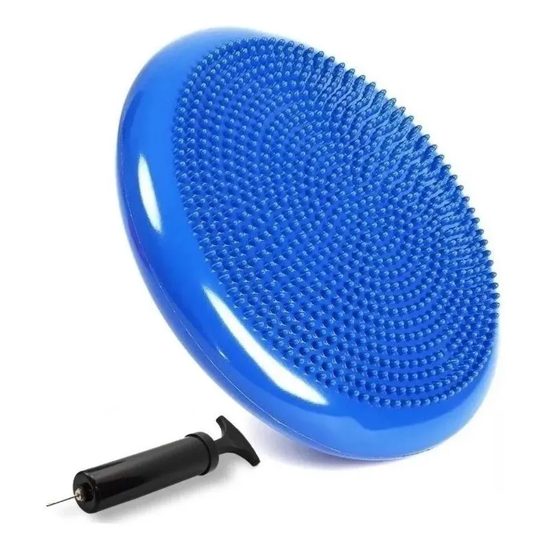 3x Almofada Inflável Balance Disc De 33 Cm Com Bomba