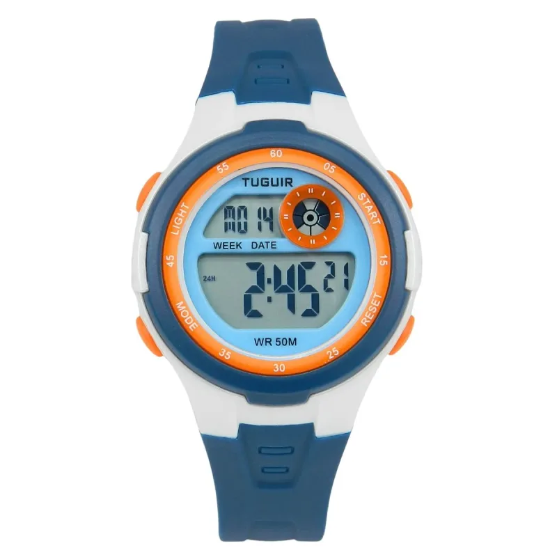 Relógio Masculino Tuguir Digital TG30541 Azul e Branco