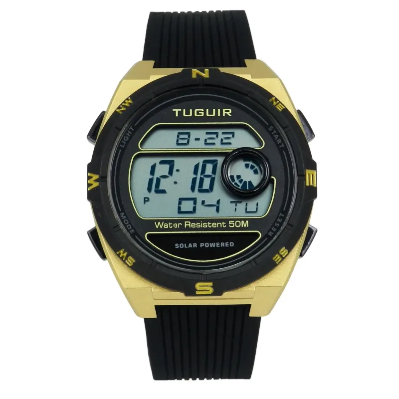 Relógio Masculino Tuguir Digital TG30552 Dourado e Preto