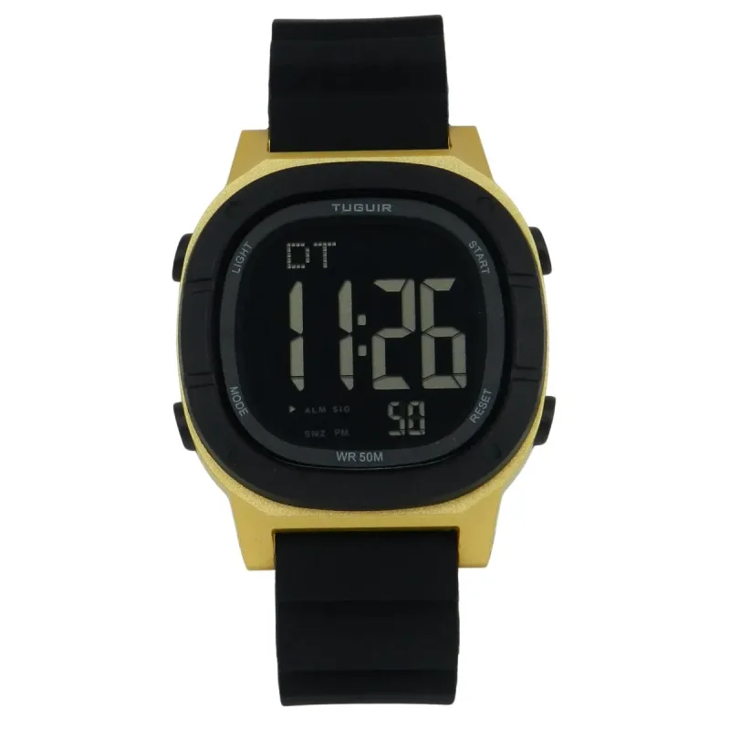 Relógio Masculino Tuguir Digital TG30555 Dourado e Preto