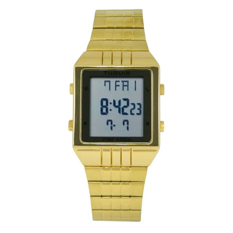 Relógio Unissex Tuguir Digital TG30557 Dourado