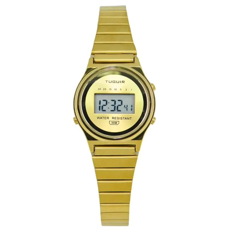 Relógio Feminino Tuguir Digital TG30559 Dourado
