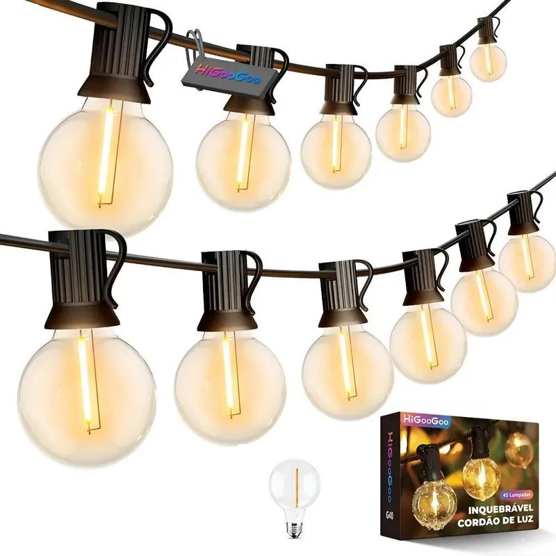 Higoogoo G40 45 Lampadas Led Inquebrável V 110v / 23.5 Metro