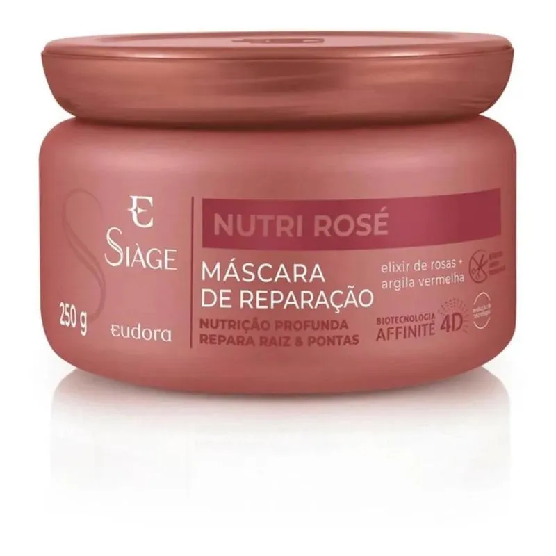2x Máscara Eudora Siàge Nutri Rosé Nutrição 250g