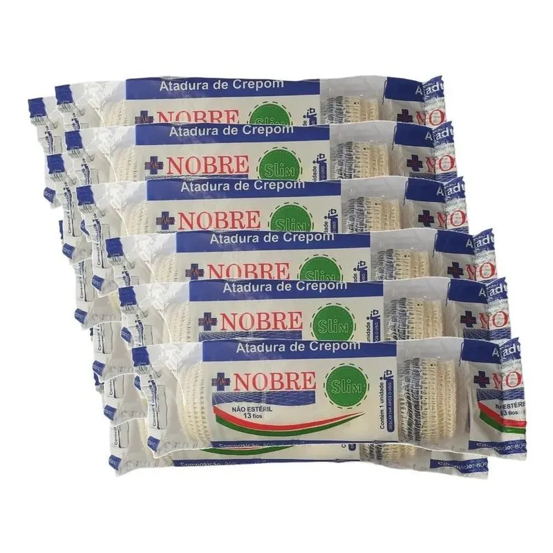 3x Faixa De Atadura De Crepom Curativo Algodão Com 36 Rolos
