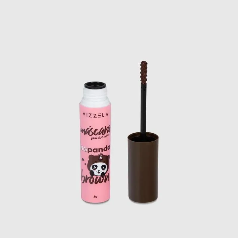 Máscara Para Cílios No Panda Brown - Marrom - Vizzela