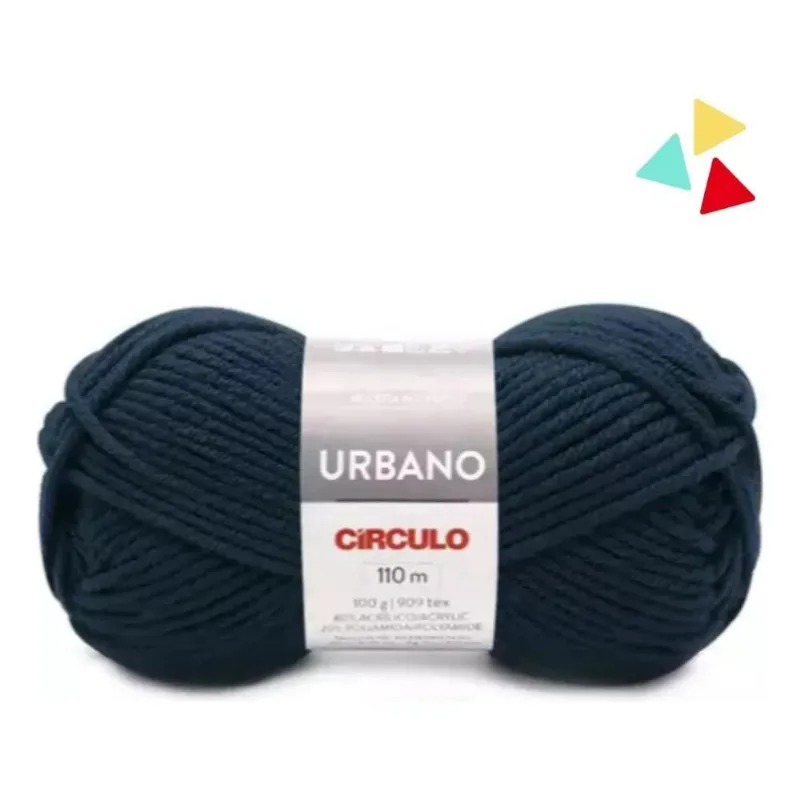Lã Fio Urbano Circulo 100g 110m Inverno 202 Anil Profundo 25