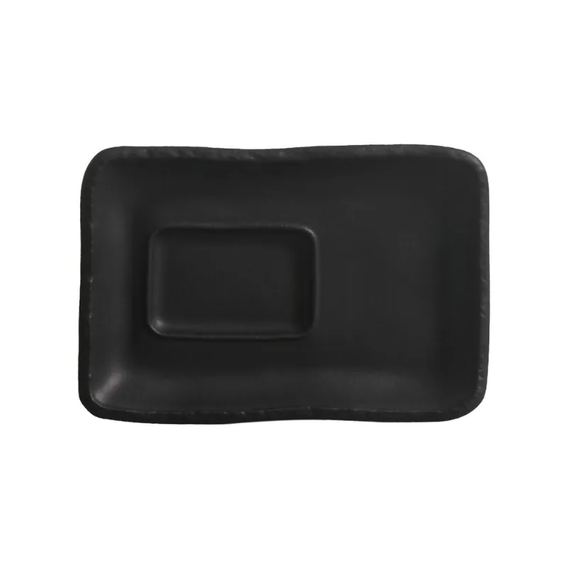 Conjunto com 6 Travessas Multiuso Orgânico Eco Preto Matte 19,6cm