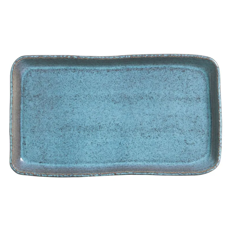 Conjunto com 2 Travessas Retangular Grande Orgânico Eco Breeze 42x24,5 cm