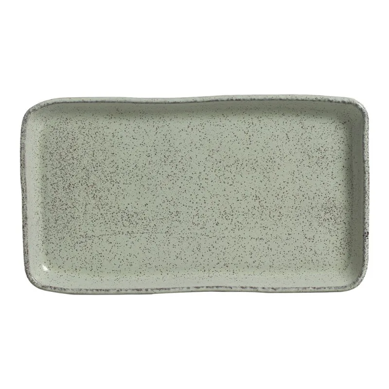 Conjunto com 2 Travessas Retangular Grande Orgânico Eco Pistache 42x24,5 cm