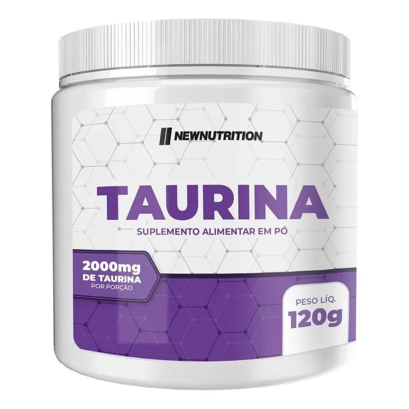 Energético Taurina Em Pó Pura 120g New Nutrition 60 Doses Sa