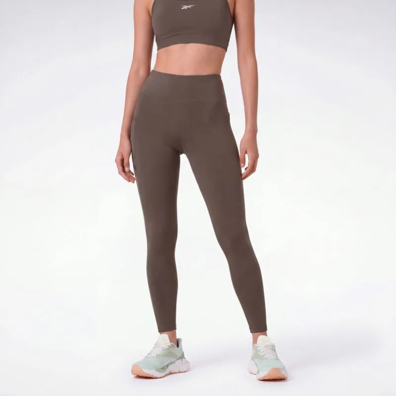 Legging Reebok Longa Basic Feminina Marrom - G
