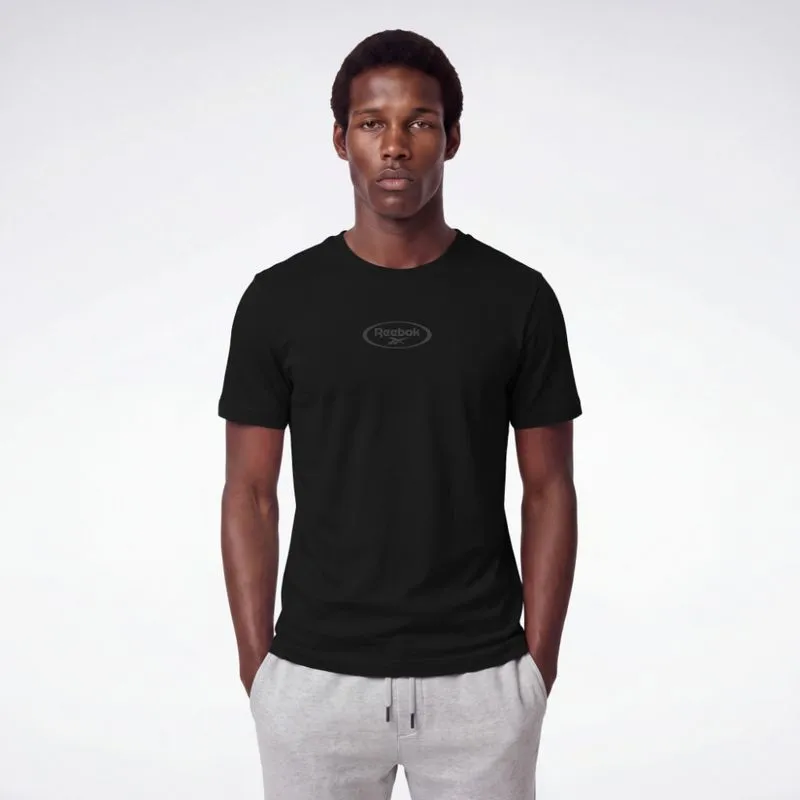 Camiseta Reebok Basic Elipse Masculina Preto - M