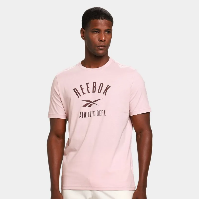 Camiseta Reebok Athletic Masculina - Masculino - Rosa