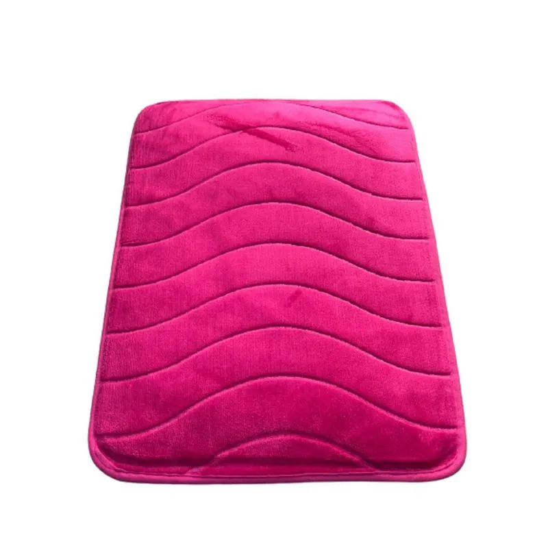Tapete Para Banheiro Portas Tecido Macio 40x60 - Rosa