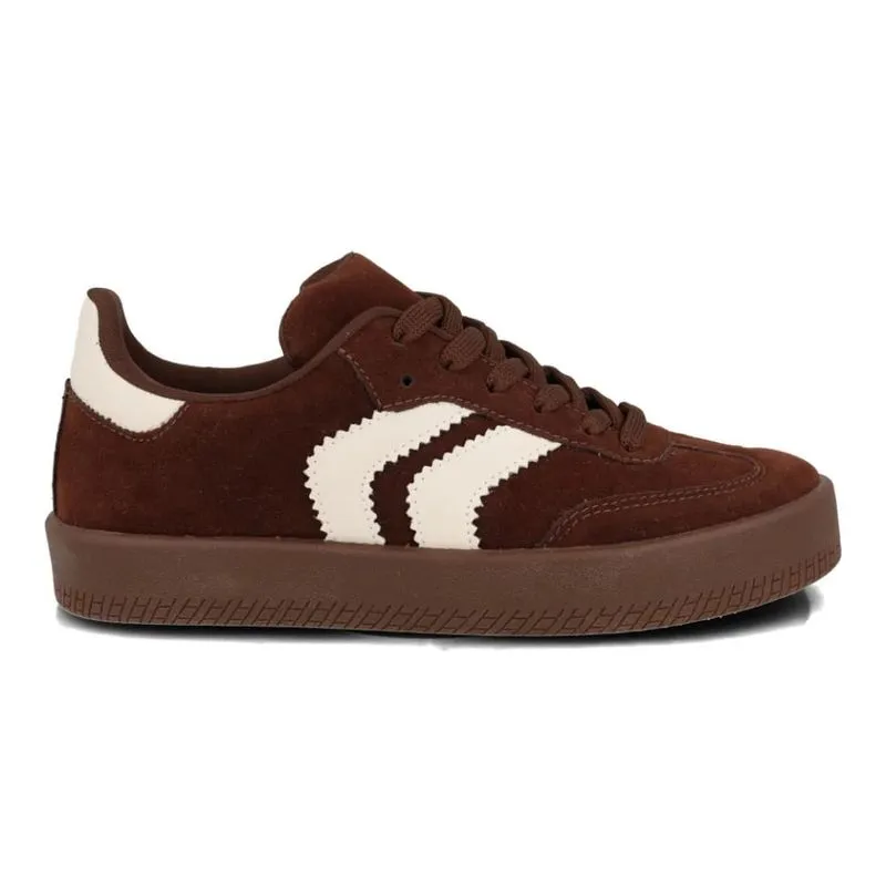 Tênis M Shuz Nobuck Feminino Marrom 34