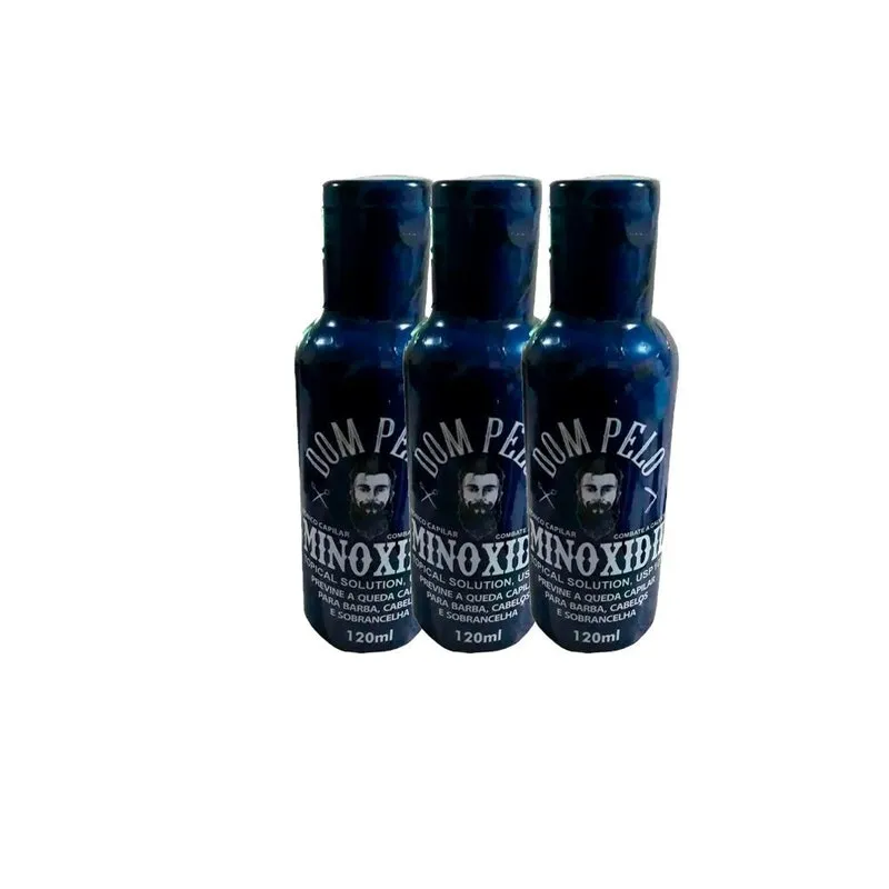 Kit 3 Dom Pelo Tônico Cresce Barba E Crescimento Capilar