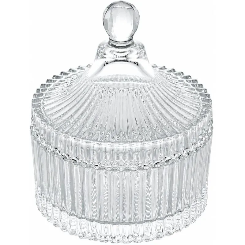 Jogo 25 Potiches com Tampa Cristal Carrossel Mini Bomboniere
