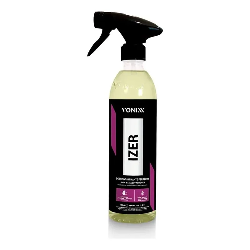 3x Descontaminante Ferroso Izer Vonixx 500ml Limpa Rodas C/