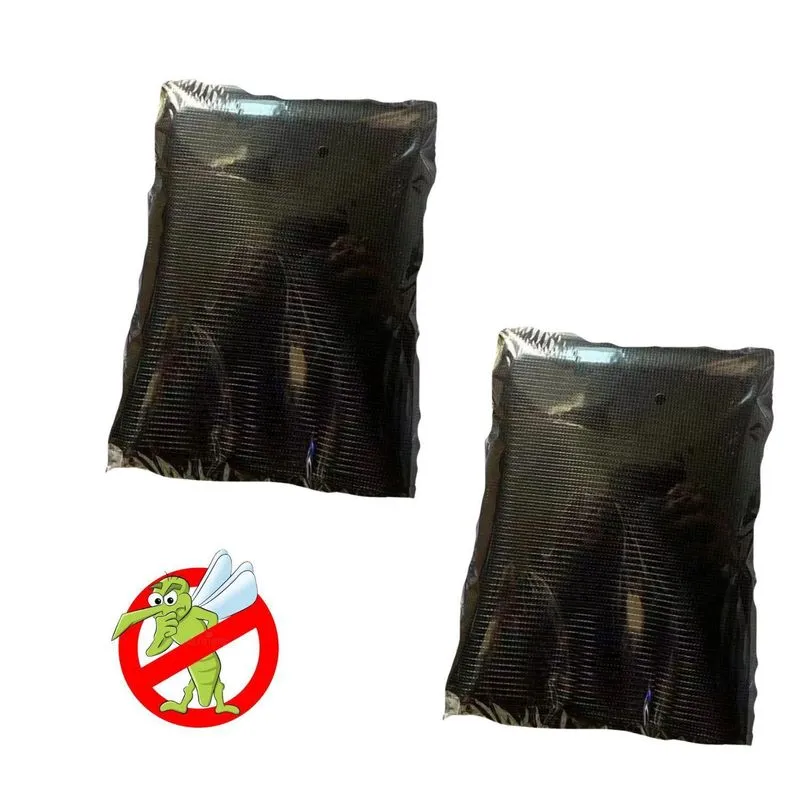 Kit 2x Tela Mosquiteira Magnetica Anti-mosquito Cor Preto