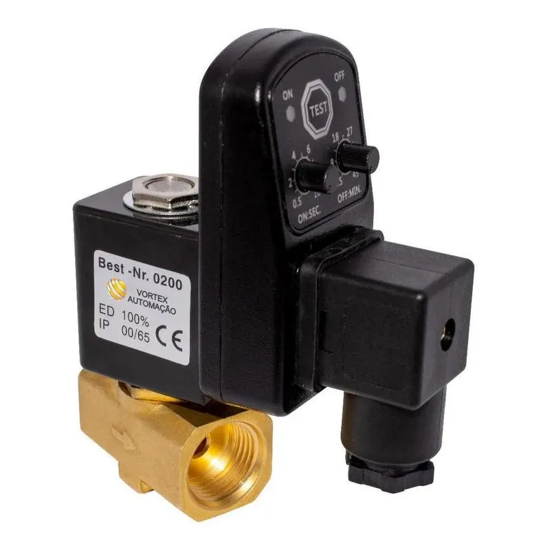 2x Purgador Eletrônico Para Ar Comprimido Rosca 1/2 Bsp 220v