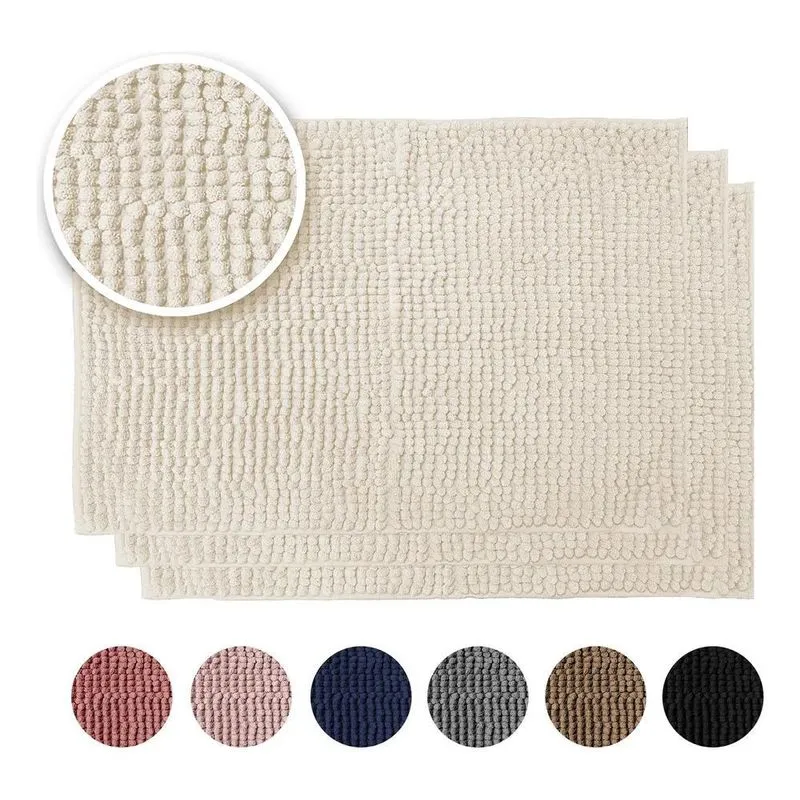 Kit 3 Tapetes De Banheiro 40x60 Antiderrapante Bolinha M Pal