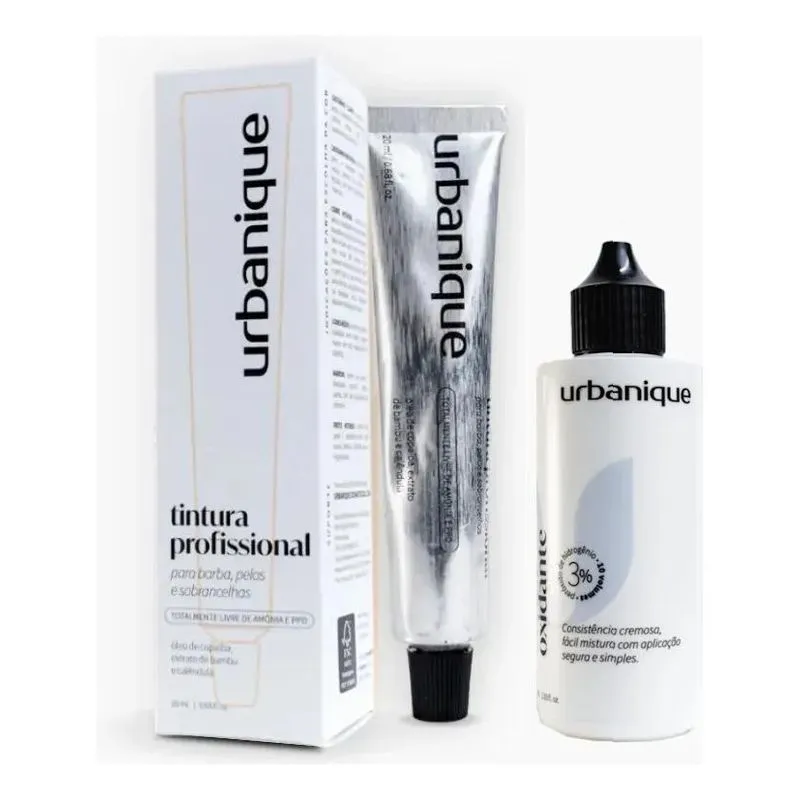 Tinta De Sobrancelhas Barba Profissional Urbanique Oxidante