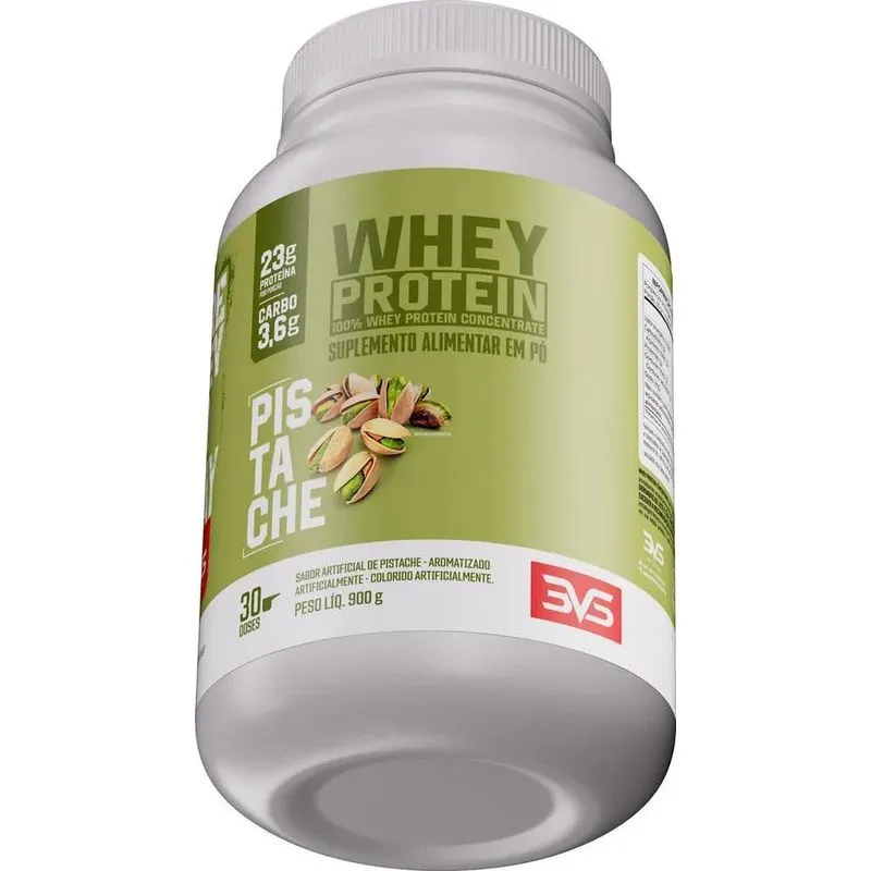 100% Whey Protein Concentrado 900g Sabor: Pistache - Proteín