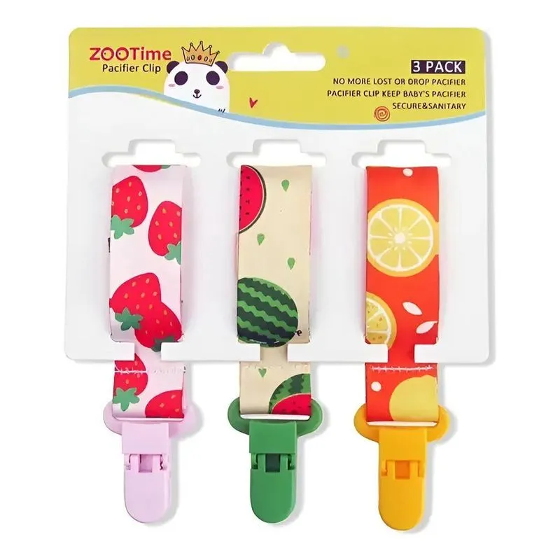 Kit 3 Prendedor Modelo 1 - Frutas (morango, Melancia E Limã