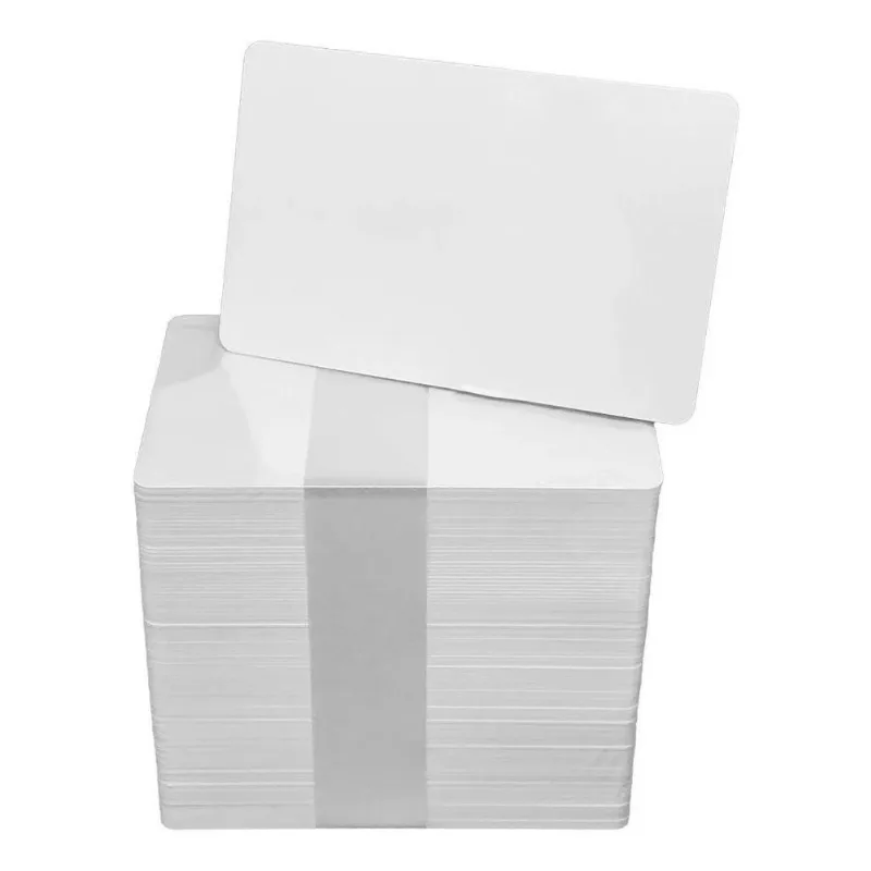 Cartão / Cartões Pvc Branco Para Crachás 0,76mm Cento