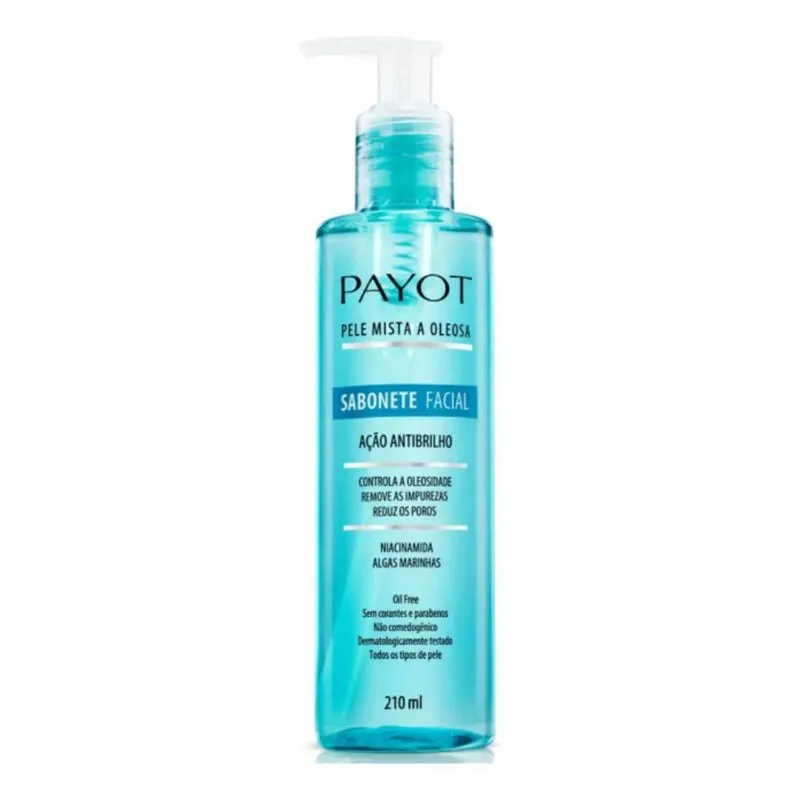 5x Sabonete Facial Pele Mista A Oleosa Payot 210ml