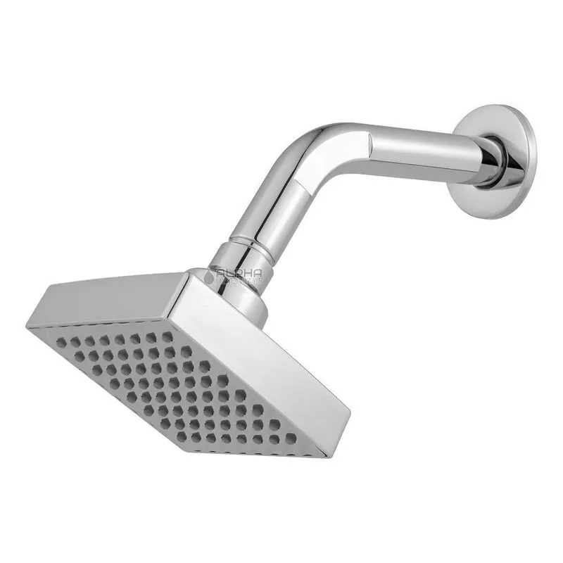 Ducha Chuveiro Quadrado Aquecedor Solar E Gás Flatt Cromado