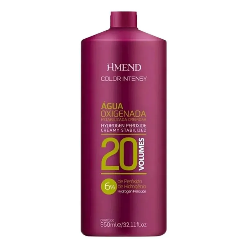 3x Amend Color Intensy Água Oxigenada Ox 20 Volumes 950 Ml