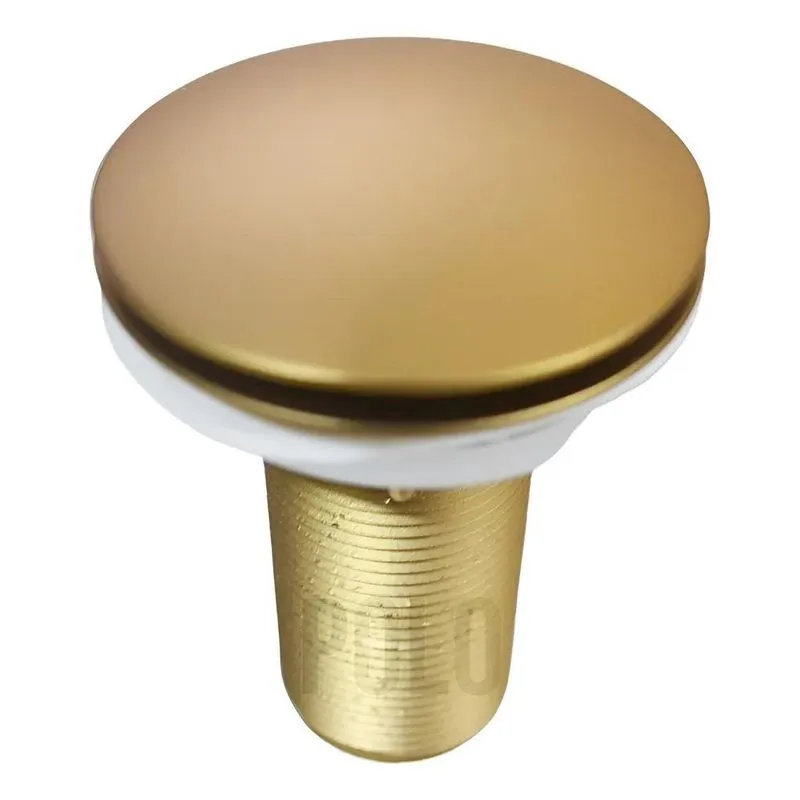 Válvula Lavatório Ralo Click Dourada Gold Fosco Pia Banheiro