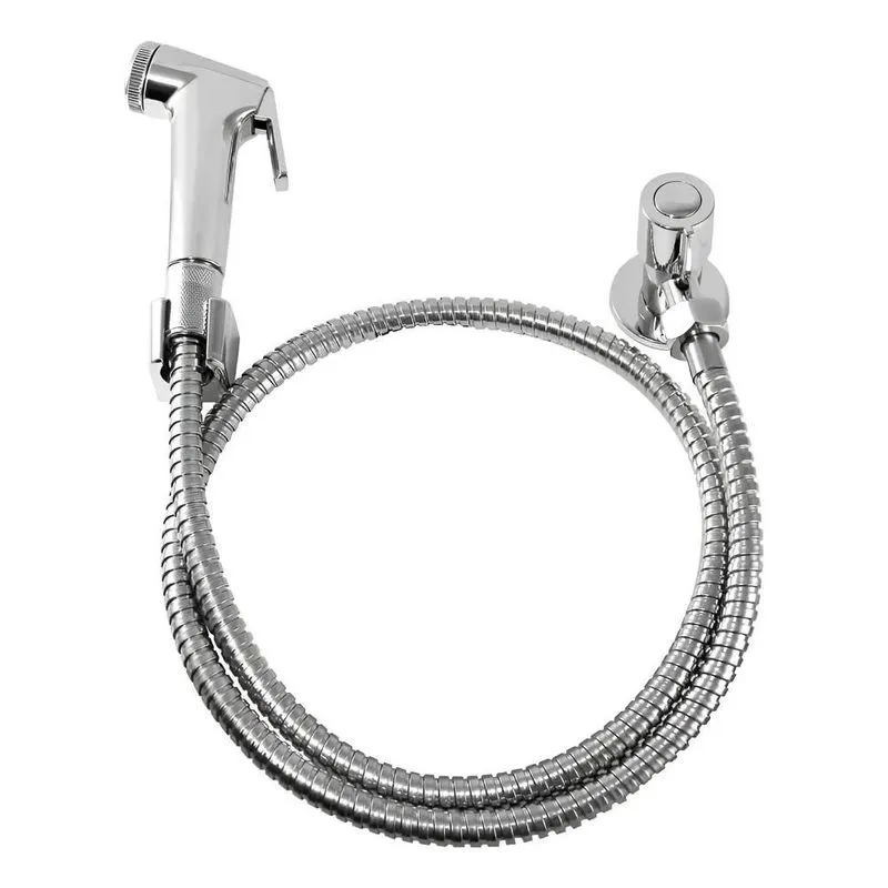 Ducha Higiênica Luxo Metal Cromado Acionamento 1/4 De Volta