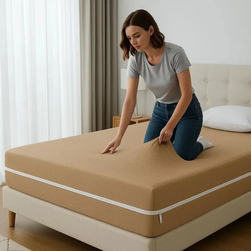 5x Capa De Colchão Casal Queen Cama Box Malha Gel Com Zíper